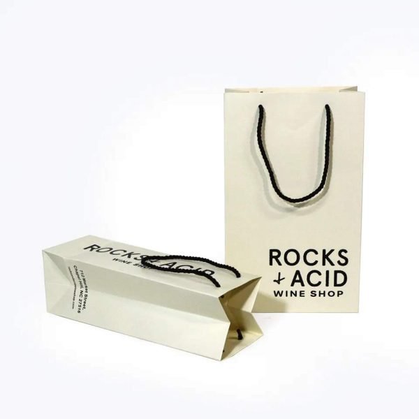 Sustainable wine bottle bags a