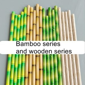 bamboo series paper straws