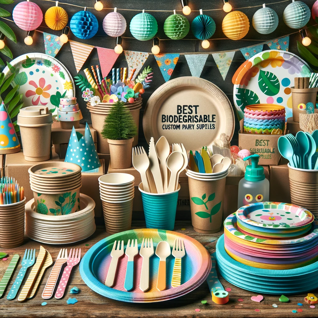 Eco-friendly compostable paper cups and plates