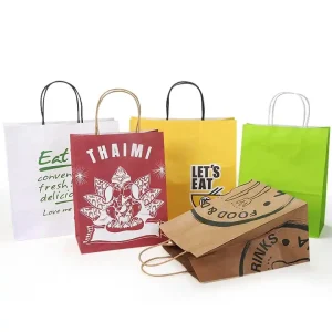 Compostable Kraft Shopping Bags