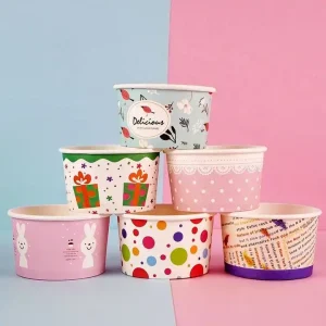 Custom Logo Kids Ice Cream Cups