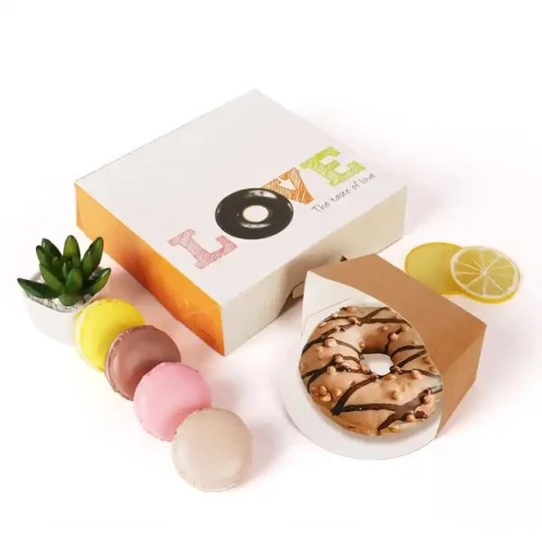 Customized Print Cardboard Cookie Cake Donut Box