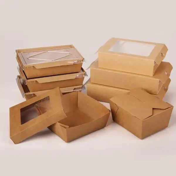 Disposable PLA Kraft Paper Food Container