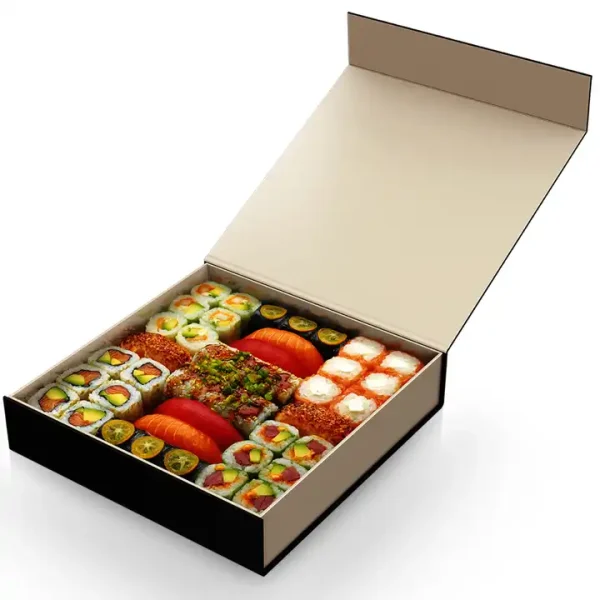 Food Grade Sushi Takeaway Boxes with Customized Logo Printing