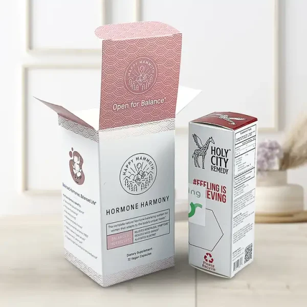 High Quality Customizable Logo Embossed Cardboard Folders for Cosmetic Box