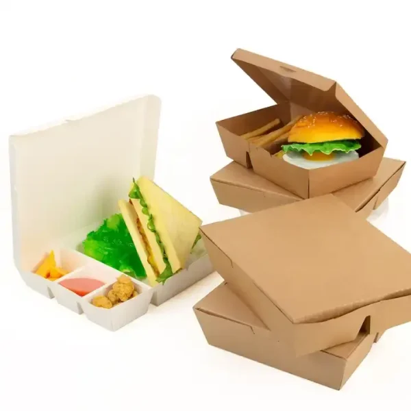 Hot Sell Biodegradable Lunch Box Eco Friendly Paper Packing Boxes wholesale
