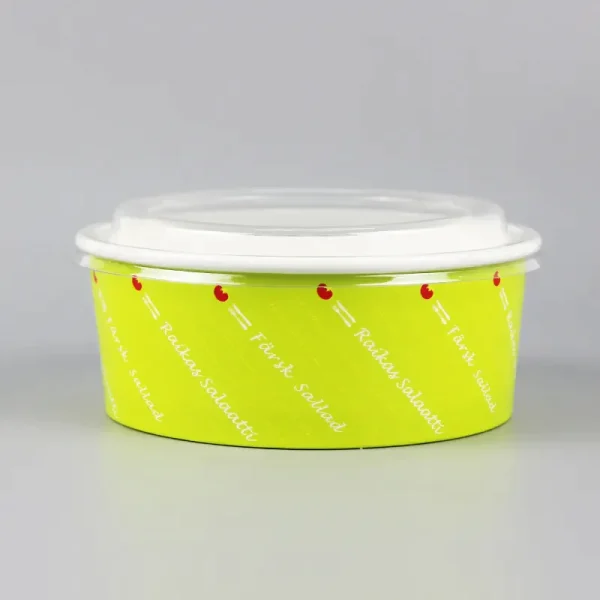 Biodegradable Eco Friendly Kraft Paper Cardboard Soup Cup Bowl and Salad Box Packaging4