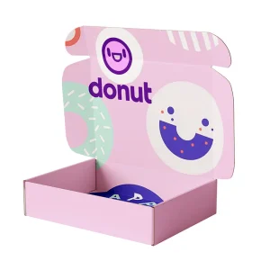 Bulk Order of Custom Printed Donut Boxes for Food Doughnut Packaging your logo