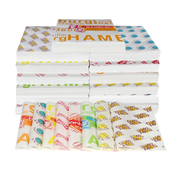 Custom Design CMYK Printing Greaseproof Oil Proof Wrapping Paper your logo