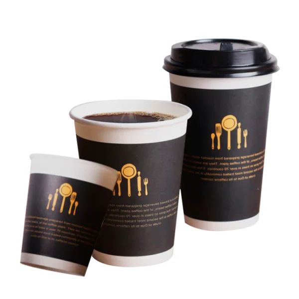 Custom Disposable Logo Printed Takeaway Cafe Hot Coffee Cup yourlogo