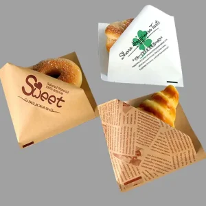 Custom Printing on Food Grade Flat Satchel Paper Bag