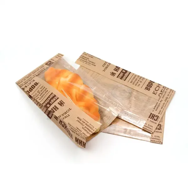 Disposable Auto Machine Made Food Bread Packing Paper Bag