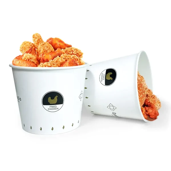 Disposable Eco Friendly Paper Cups for Popcorn and Fried Chicken Paper Buckets2
