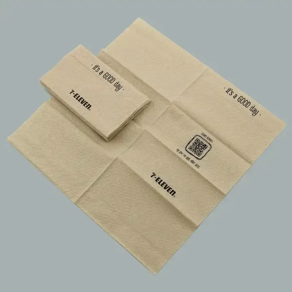 Disposable Wholesale Bamboo Material Restaurant Beverage Napkin your logo