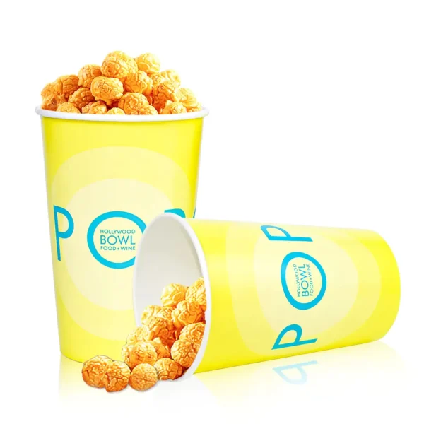 Food Grade Packaging Fried Chicken Buckets Disposable Custom Logo Printed Big Popcorn Cup Paper Bucket2