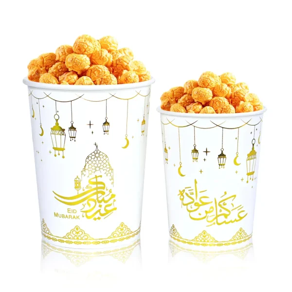 Food Grade Packaging Fried Chicken Buckets Disposable Custom Logo Printed Big Popcorn Cup Paper Bucket3