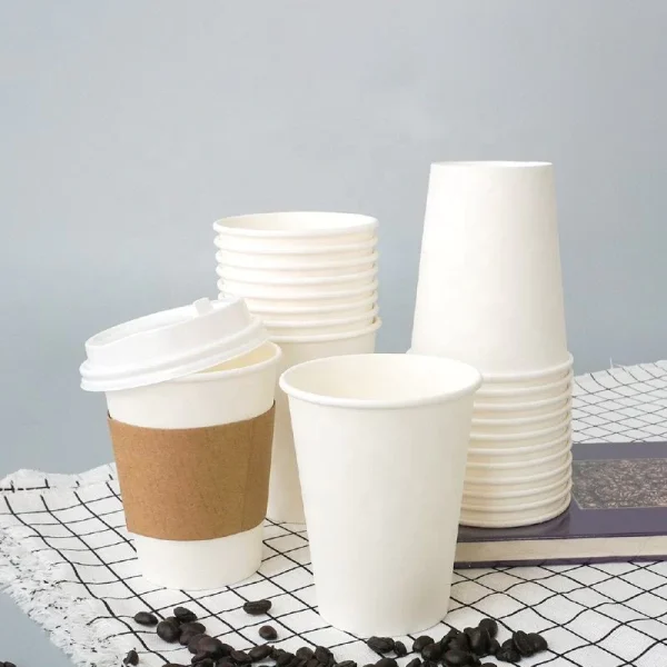 Manufacturer Custom Disposable Single Wall Coffee Tea Paper Cup with Lid yourlogo