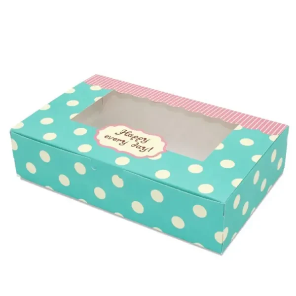 Wholesale Custom Printed Pastry Cookie Sweets Box Packaging Food Doughnut Box free design