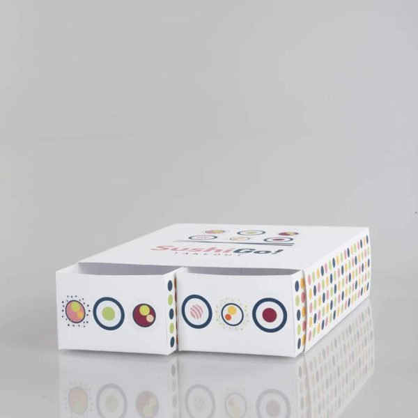 Customized Logo Disposable Paper Sushi Food Box Packaging Cardboard Sushi Takeaway Box wholesale