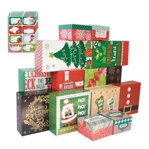 Custom Printed Paper Gift Boxes for Christmas Presents