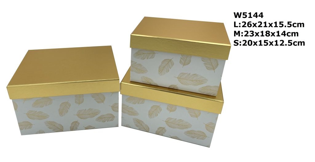 Custom Printed Cardboard Storage Box With Lid