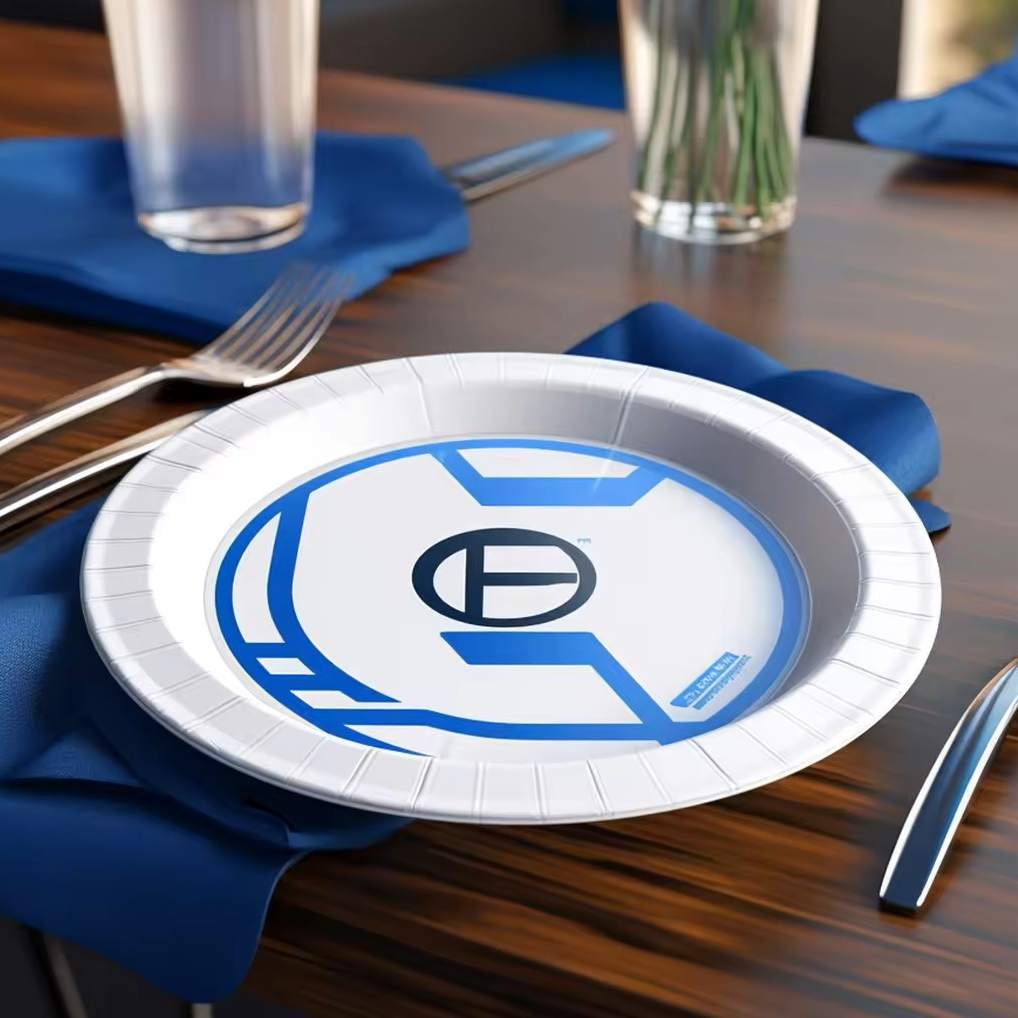 custom paper plate with your logo