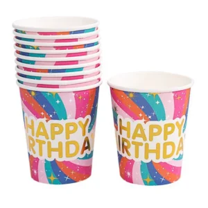 Personalized Custom Paper Cups for Birthday Parties